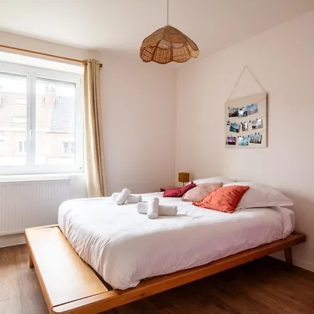 Family In Lille, Garden And Parking - 6/8p Nyaraló Lille